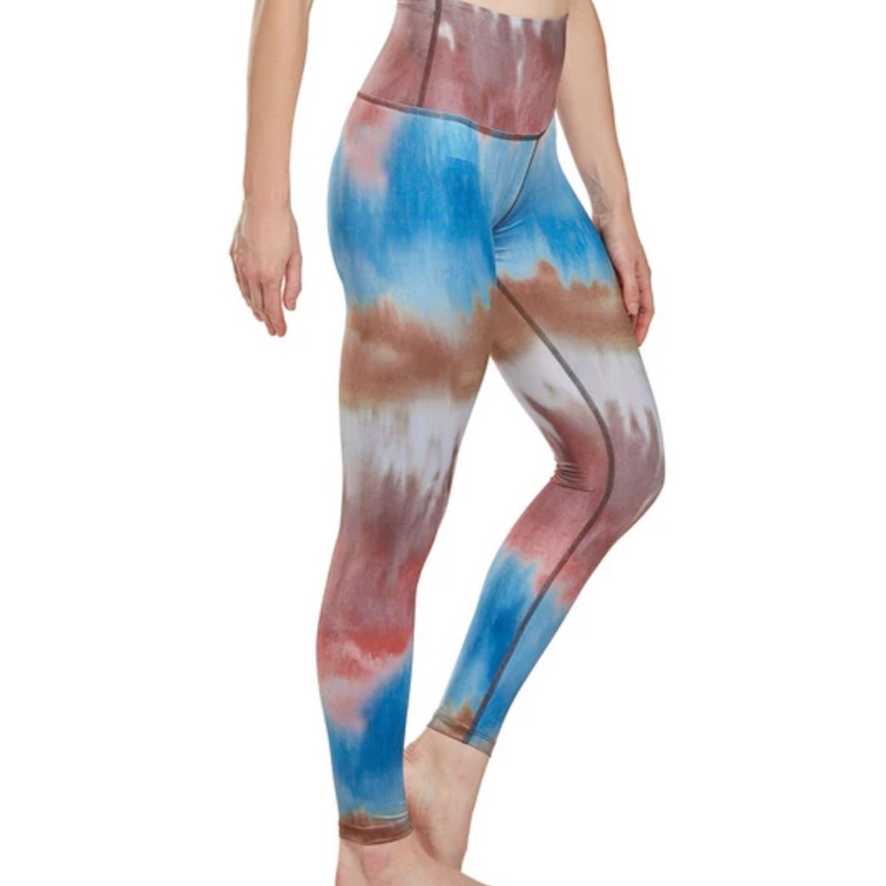 Beyond Yoga | Stripe Luxe Mantra High Waisted Leggings In Mantra Wash